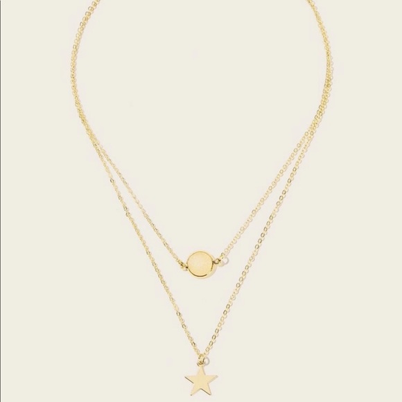 3/$30 Star Layered Chain Necklace - Picture 2 of 5